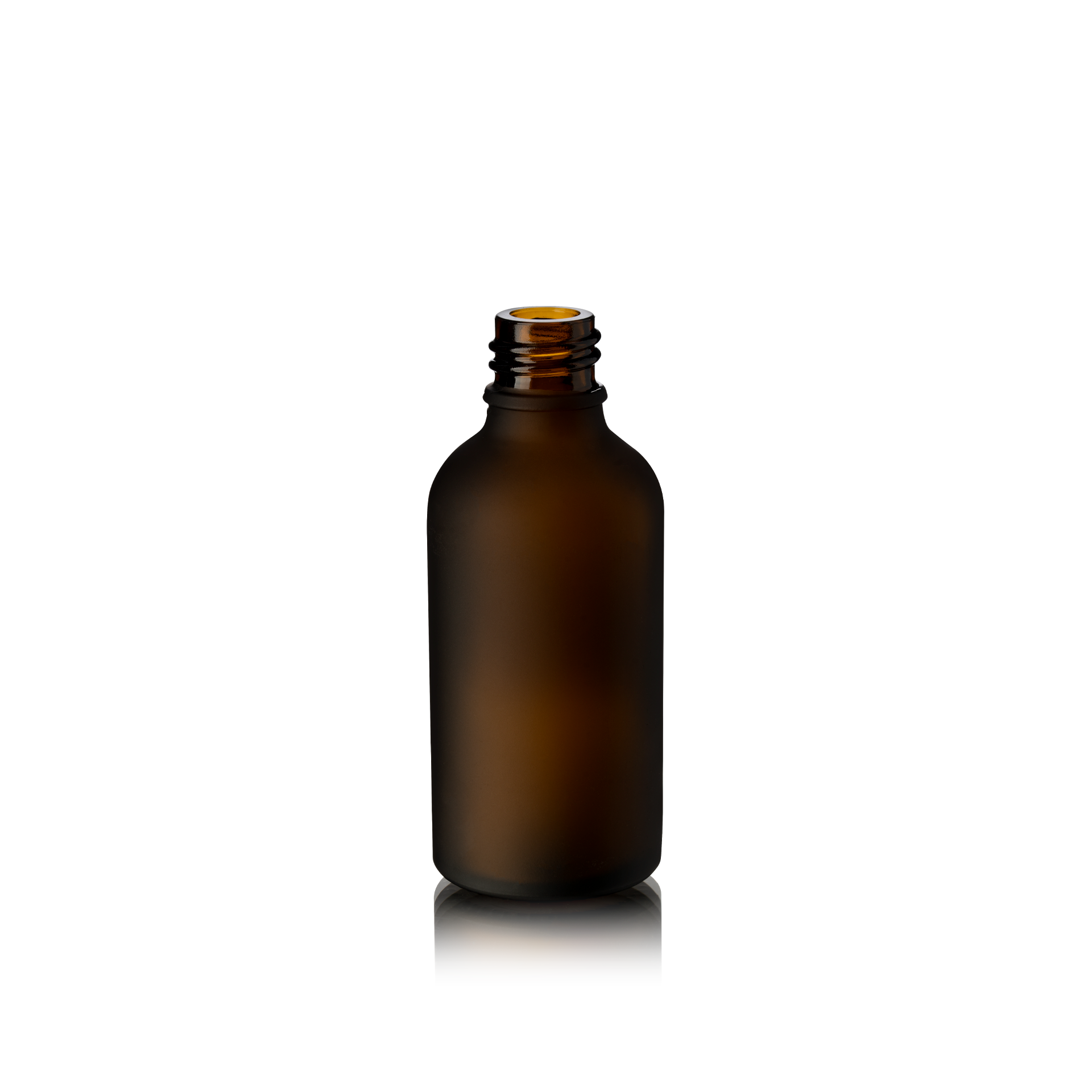 Dropper bottle Ginger 50ml, DIN18, Amber, frosted