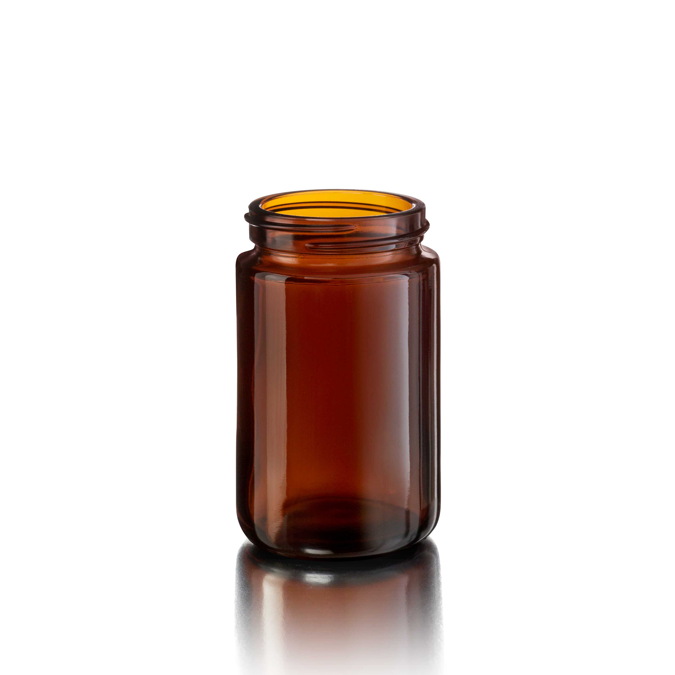 Wide neck jar Violette 100ml, 48/400, Amber Brown