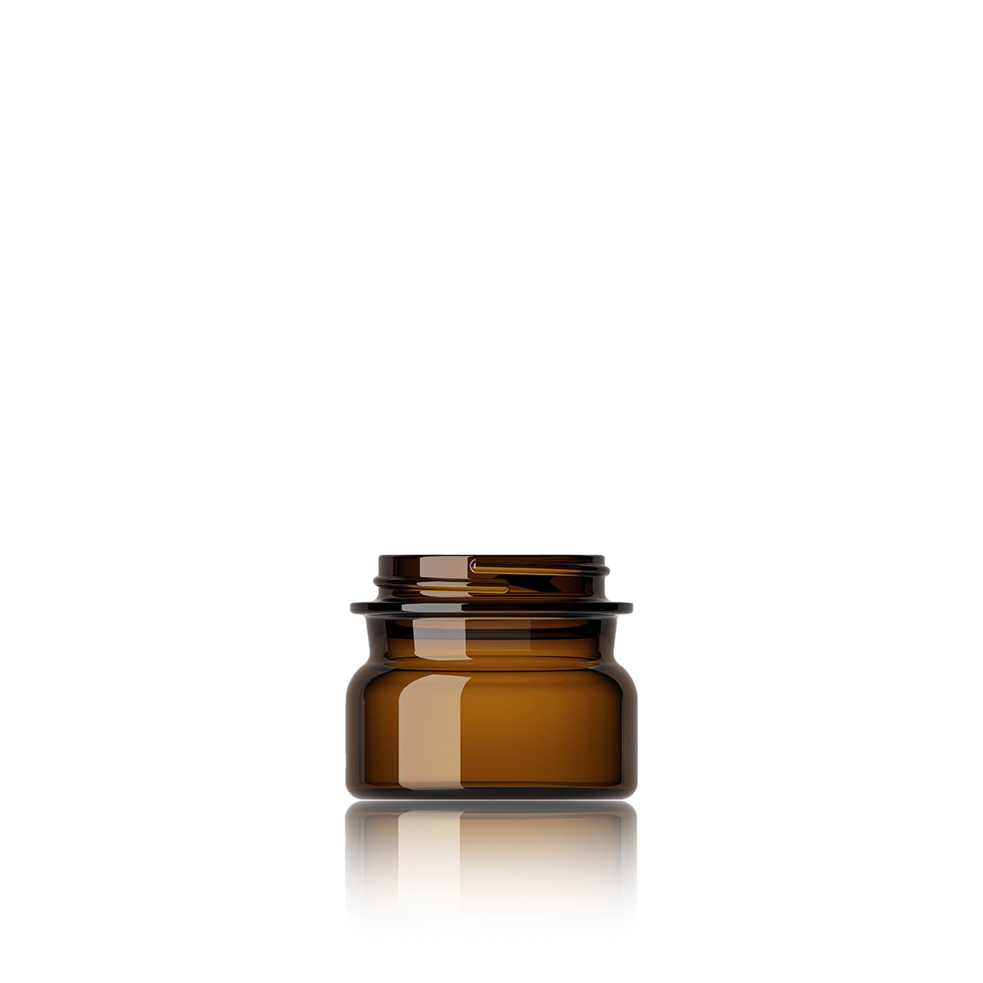 Cosmetic jar Magister 100ml, 53/400, Amber Brown