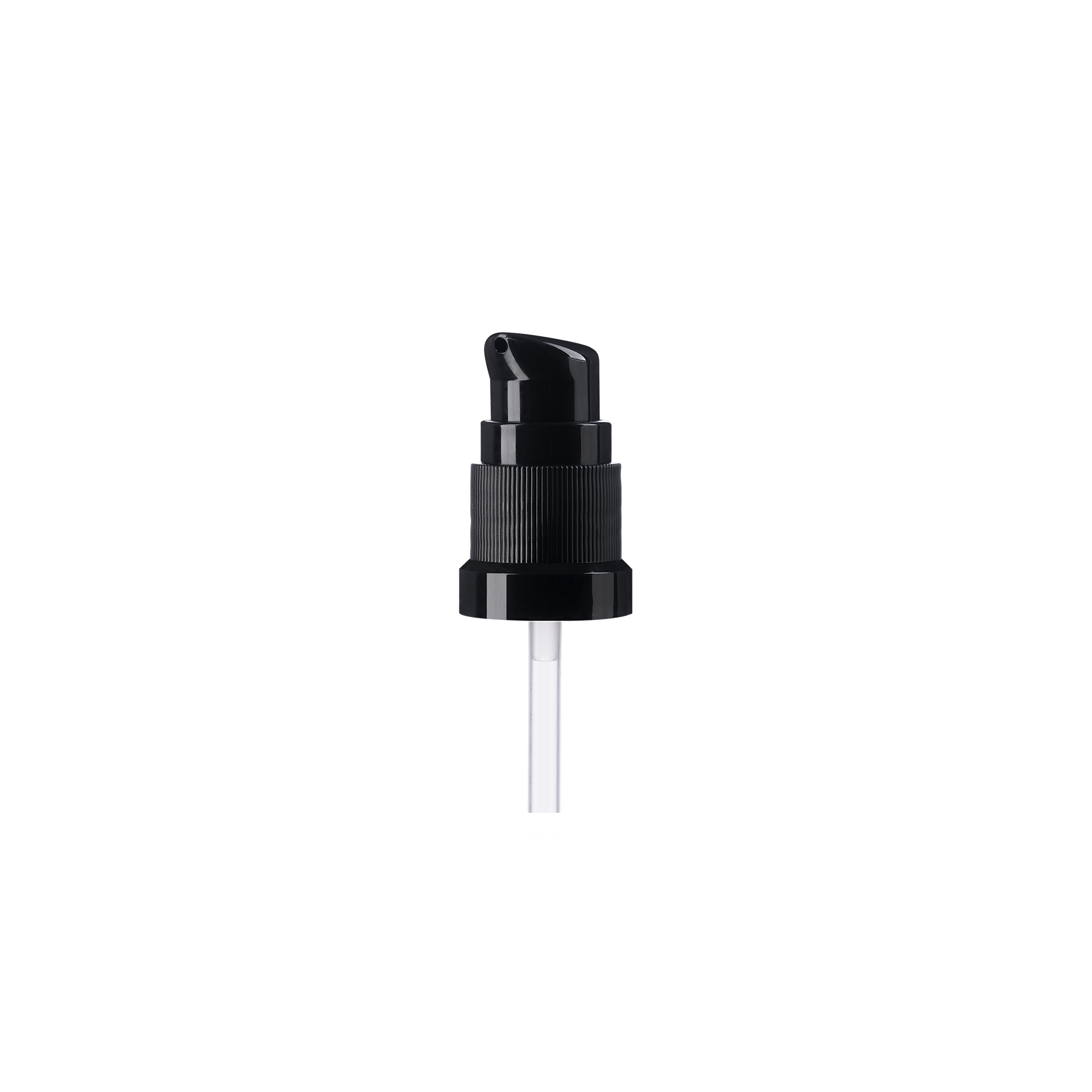 Lotion pump Metropolitan DIN18, PP, black, dose 0.15ml, black security clip (Ginger 20)