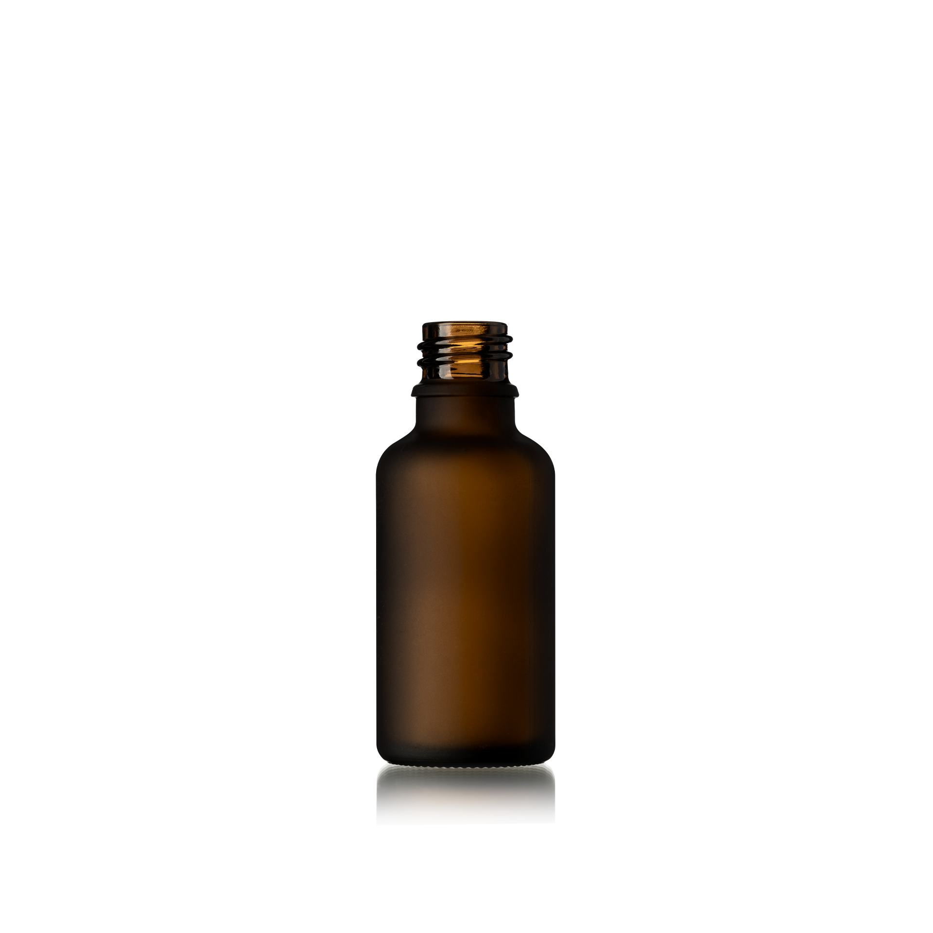 Dropper bottle Ginger 30ml, DIN18, Amber, frosted