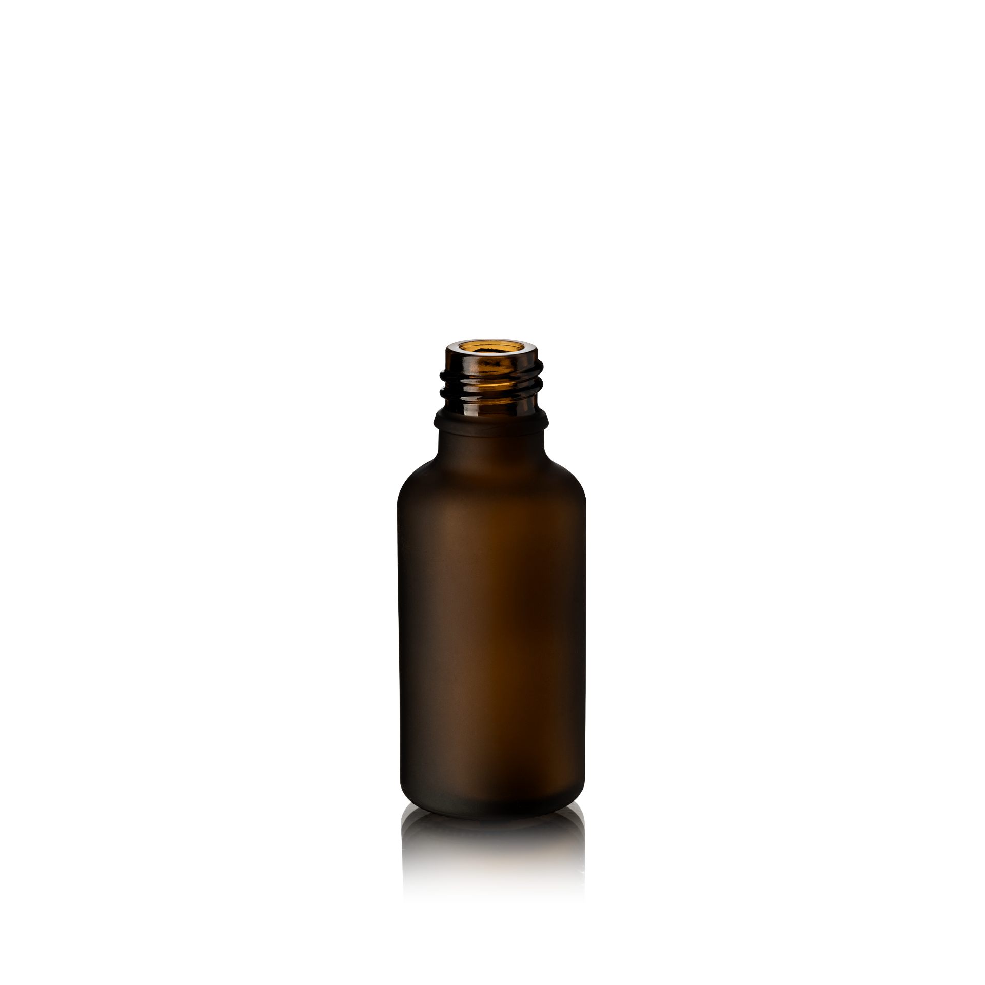 Dropper bottle Ginger 30ml, DIN18, Amber, frosted