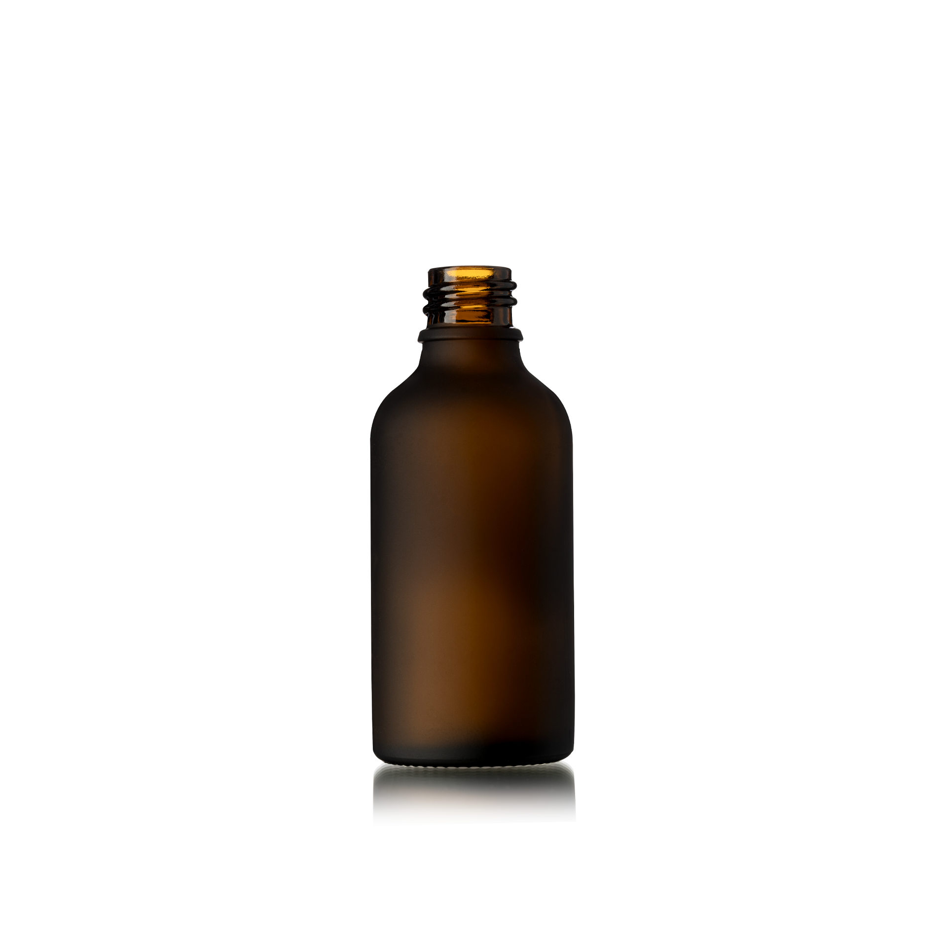 Dropper bottle Ginger 50ml, DIN18, Amber, frosted