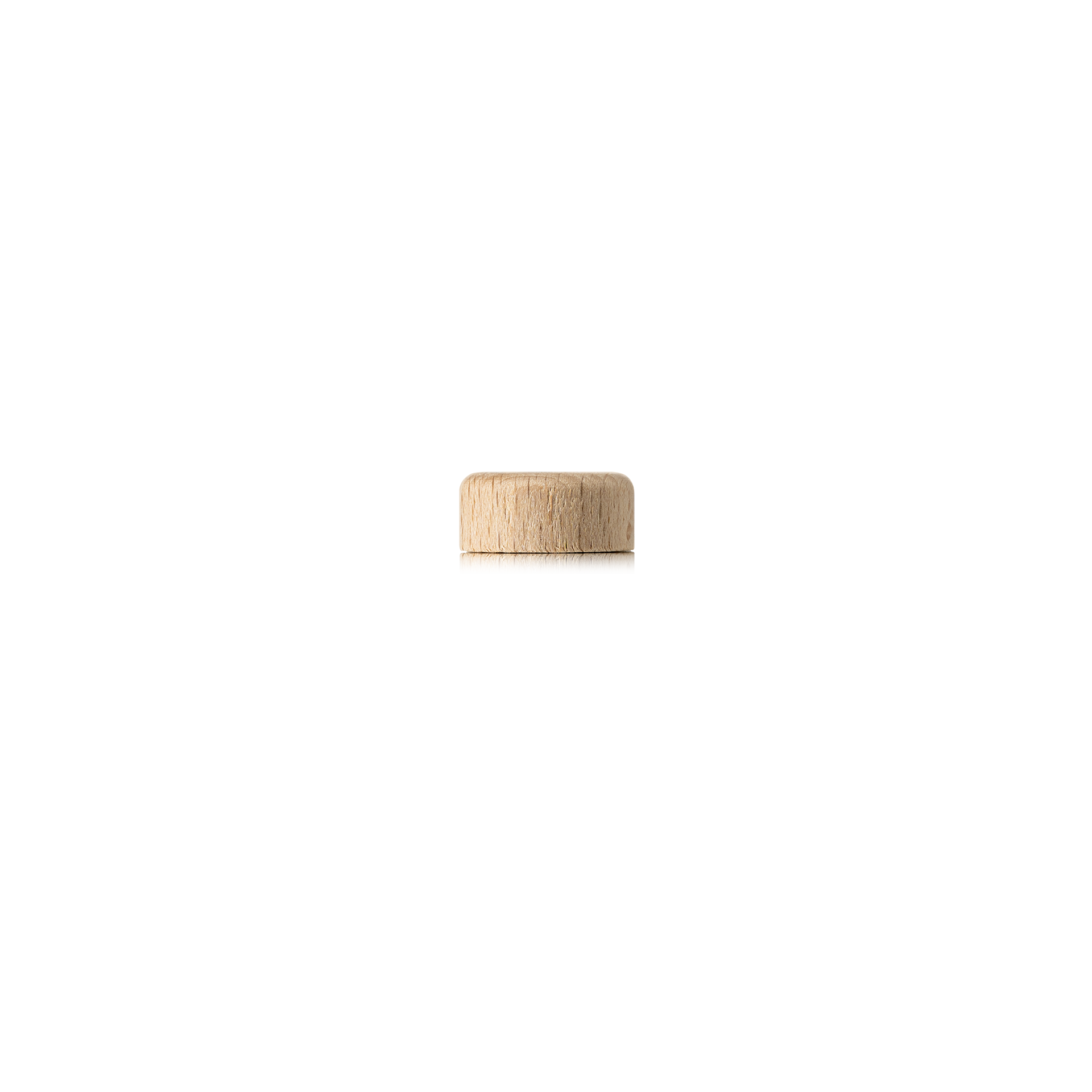 Diffuser screw cap, 22/400, beech wood, natural, white inlay (Magister 100 & 200)