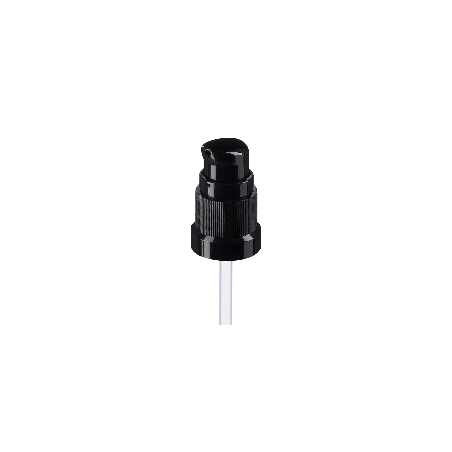 Lotion pump Metropolitan DIN18, PP, black, dose 0.15ml, black security clip (Jasmine 5)