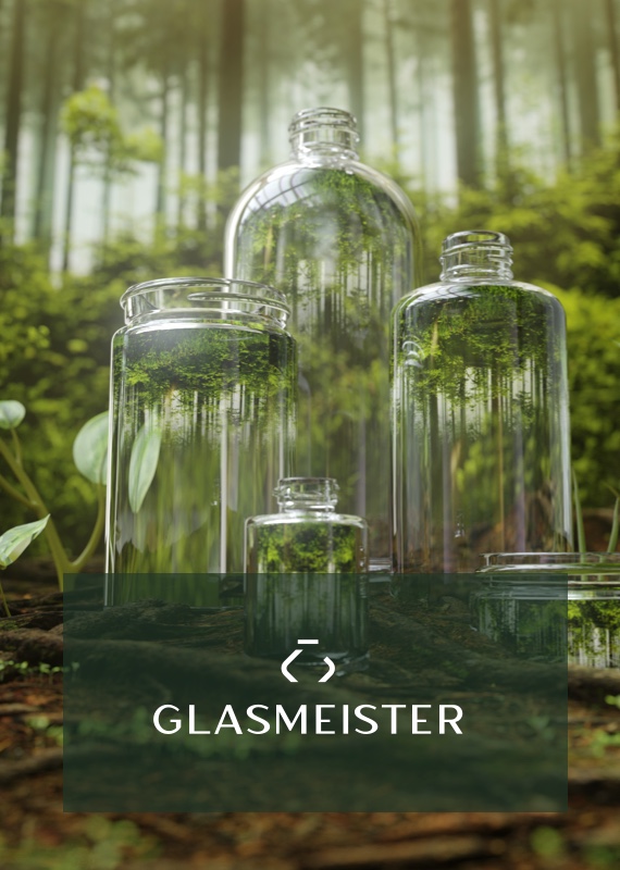 Glasmeister's sustainable glass packaging