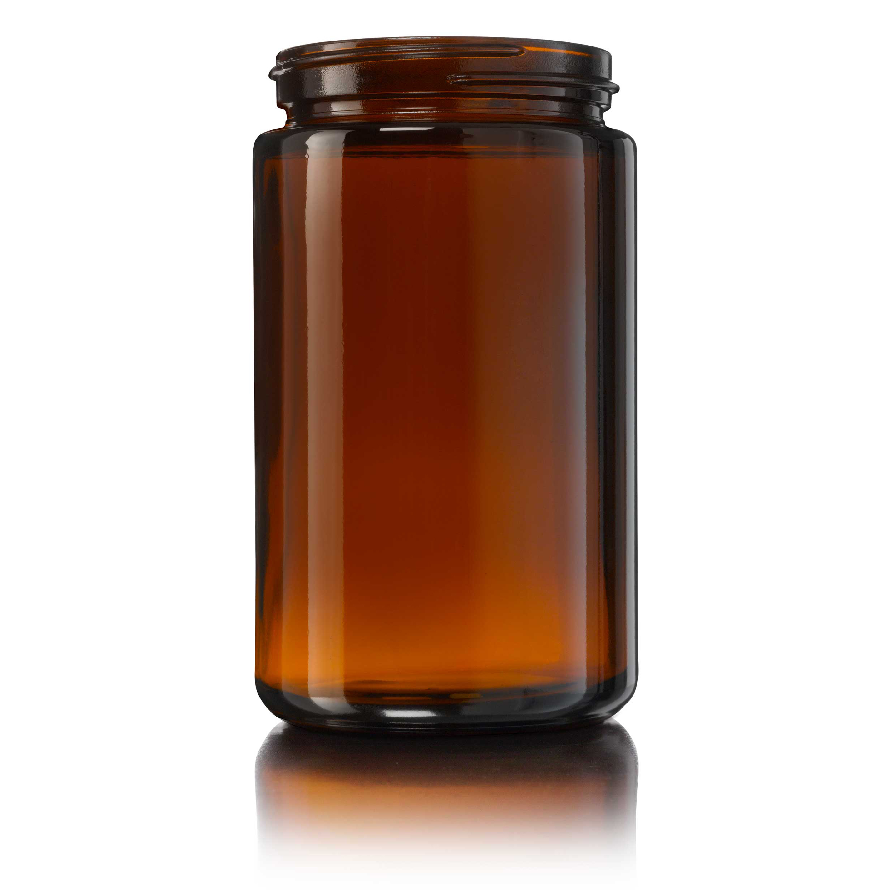 Wide neck jar Violette 200ml, 58/400, Amber Brown